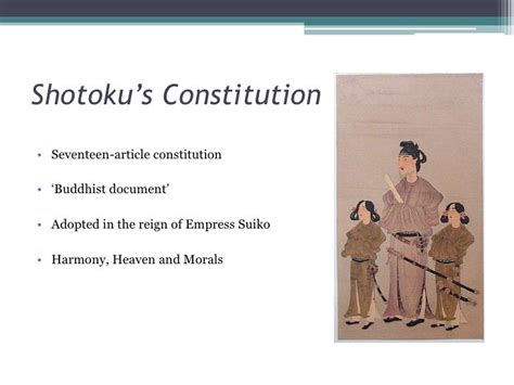 The Prince Shotoku-Led Seventeen Article Constitution: A Foundation for Imperial Rule and Confucian Ideals in Japan